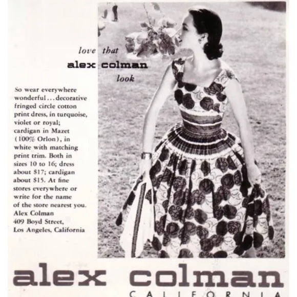 Rare Adorable Alex Colman California Full Skirt - Picture 7 of 7